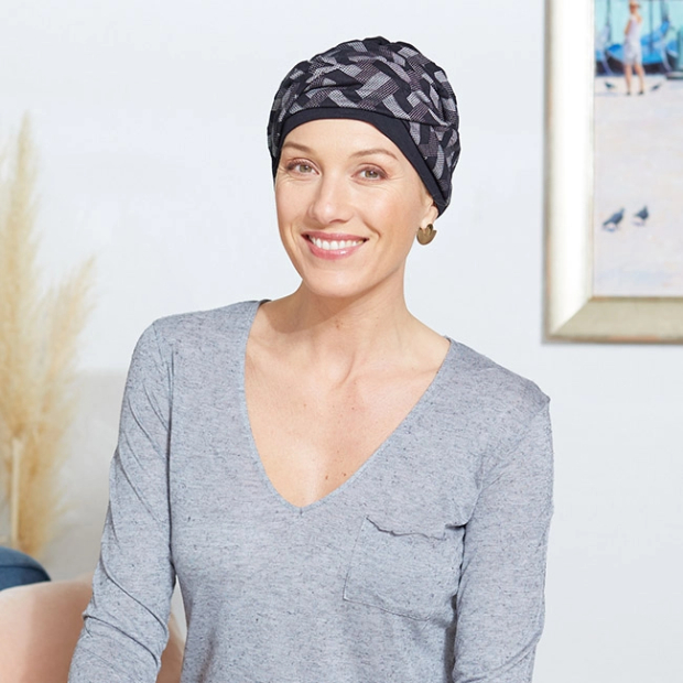 Comptoir de Vie - Turban bambou Austin noir - Comptoir-de-vie.com
