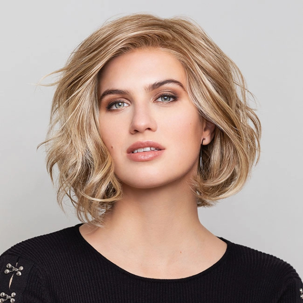Achat Perruque glam mono lace Gisela Mayer synth&eacute;tique cheveux mi-longs pour femme - Perruque de classe 2 pas cher