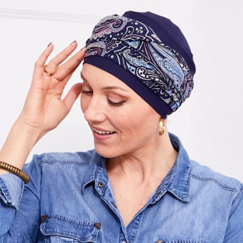 Foulard préformé chimio Nadia Mistral - MM Paris
