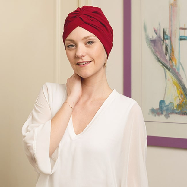 Turban V&eacute;nus rouge - Comptoir de Vie