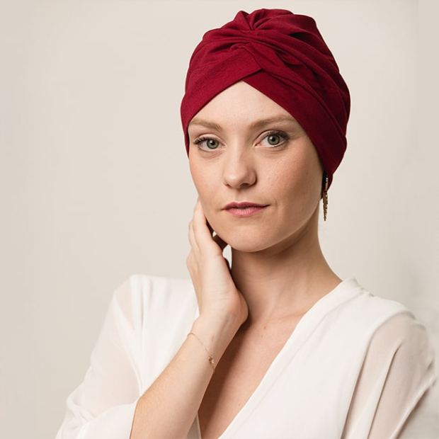 Turban V&eacute;nus rouge - Comptoir de Vie