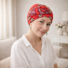 Turban Chimio Ad&egrave;le Rubis | Douceur Bambou &ndash; Comptoir de Vie