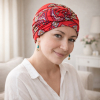 Turban Chimio Ad&egrave;le Rubis | Douceur Bambou &ndash; Comptoir de Vie