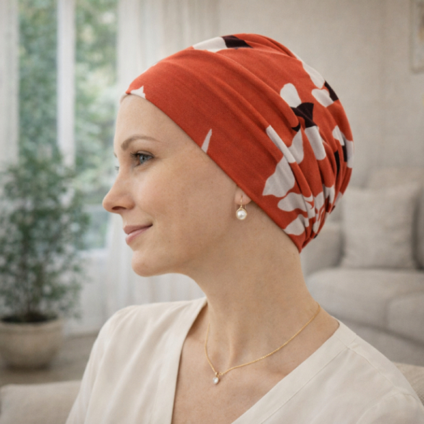 Turban Ad&egrave;le Jasmin | Chimioth&eacute;rapie & Alop&eacute;cie &ndash; Comptoir de Vie