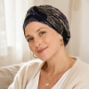 Turban Ad&egrave;le Bleuet Bambou | Femme Chimio &ndash; Comptoir de Vie