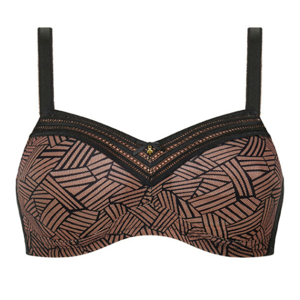 Soutien-gorge Brooke noir sans armatures  | Comptoir de Vie
