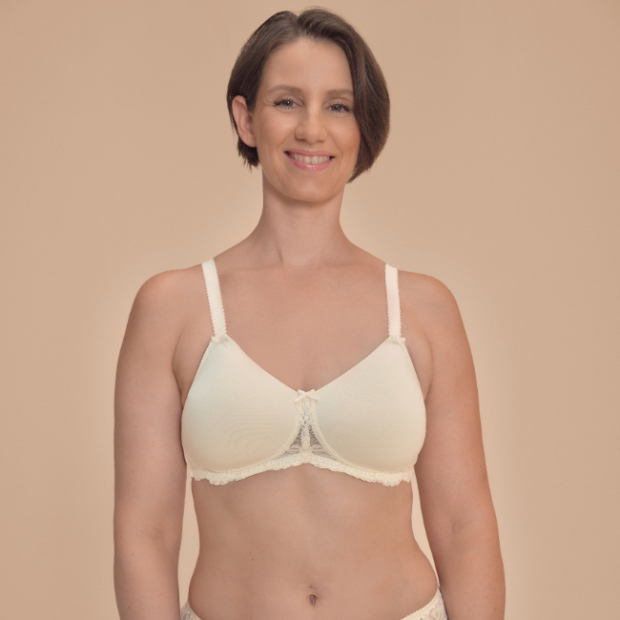 Soutien-gorge Floria Padd&eacute; Sans Armatures Ivoire  | Comptoir de Vie