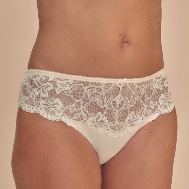 Culotte Floria Ivoire &ndash; Dentelle en coton douce &ndash; Comptoir de Vie