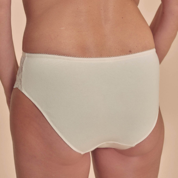 Culotte Floria Ivoire &ndash; Dentelle en coton douce &ndash; Comptoir de Vie