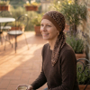 Foulard chimio pr&eacute;form&eacute; Ughet L&eacute;opard marron - Comptoir de Vie