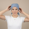 Achat Bandana chimio en coton Liberty Bleu MM Paris pour femme