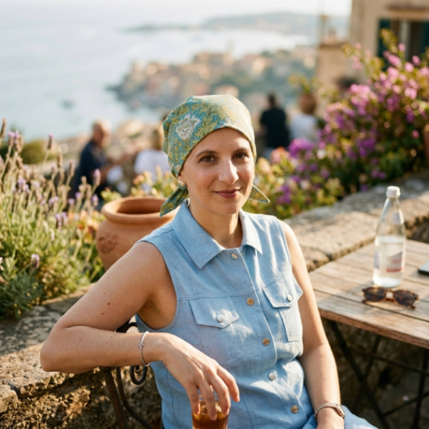Bandana chimio en coton - MM Paris - Comptoir de Vie
