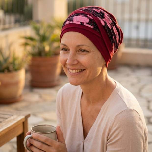 Turban Doris Malva Fleuri - MM Paris