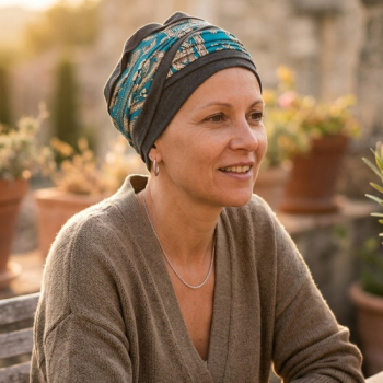 Turban Doris C&eacute;leste en bambou - MM Paris