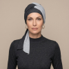 Acheter foulard chimio pr&eacute;form&eacute; Leslie gris Chin&eacute; - MM Paris