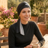 Acheter foulard chimio pr&eacute;form&eacute; Leslie gris Chin&eacute; - MM Paris