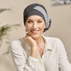 Acheter foulard chimio pr&eacute;form&eacute; Leslie gris Chin&eacute; - MM Paris