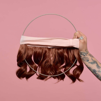 Couronne de cheveux carr&eacute; wavy Dana roux - Les Franjynes