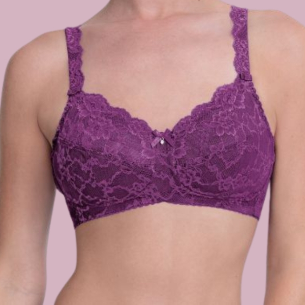 Soutien-gorge Bobette violet Anita : &eacute;l&eacute;gance sp&eacute;cial post-op