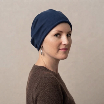 B&eacute;ret chimio KOPKA en coton bleu marine - Comptoir-de-vie.com
