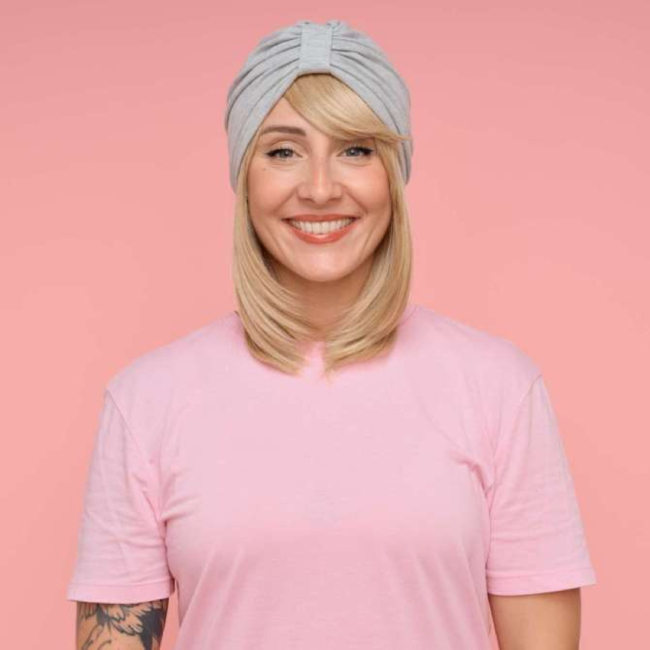 Couronne de cheveux compl&egrave;te mi-longue Sylvie - blond dor&eacute; - Les Franjynes