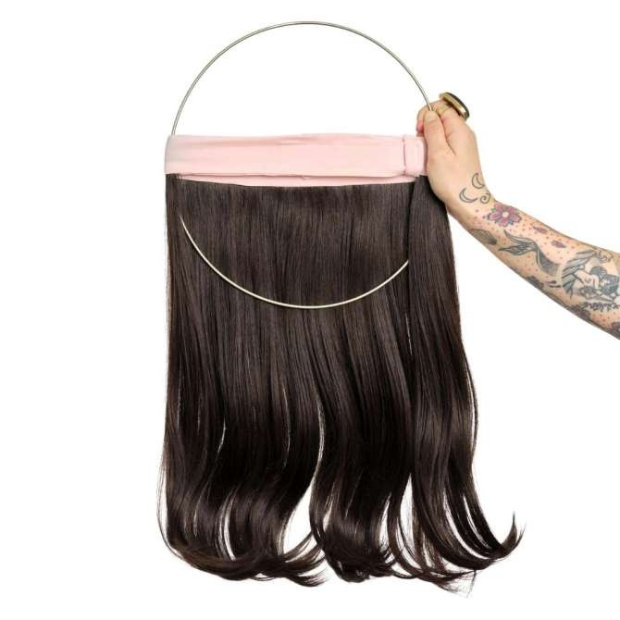 Couronne cheveux longue wavy Simone mocha | Comptoir de Vie