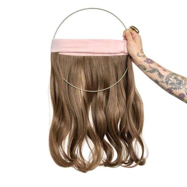 Couronne longue wavy Rosa blond fonc&eacute; dor&eacute; | Comptoir de Vie