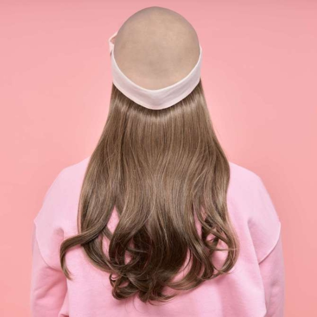 Couronne longue wavy Rosa blond fonc&eacute; dor&eacute; | Comptoir de Vie