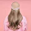 Couronne longue wavy Romane ch&acirc;tain m&eacute;ch&eacute; | Comptoir de Vie