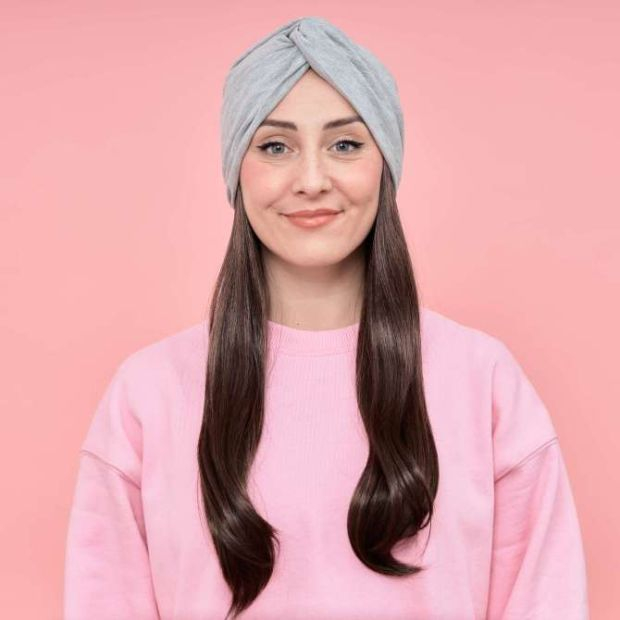 Couronne longue wavy Naouel ch&acirc;tain moyen | Comptoir de Vie