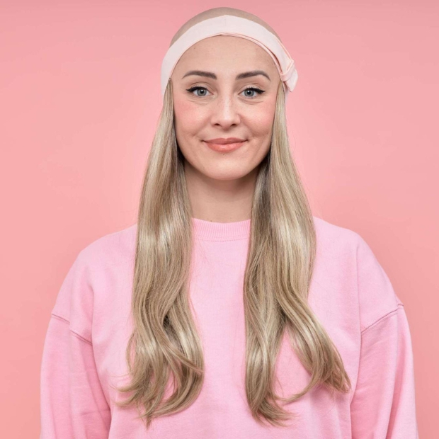 Couronne longue wavy Ang&egrave;le blond m&eacute;ch&eacute; | Comptoir de Vie