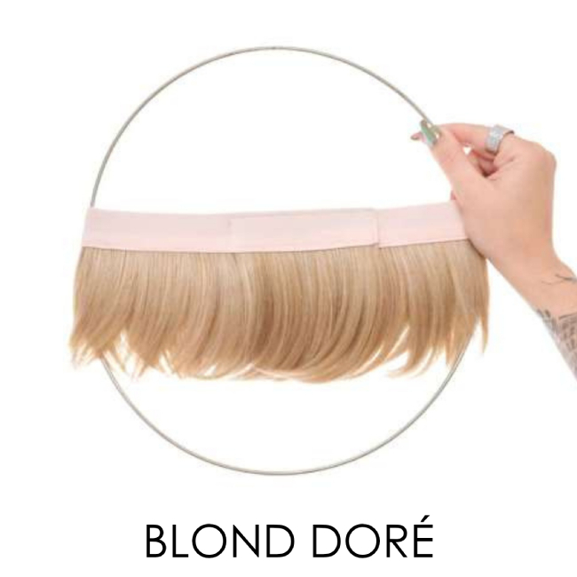 Couronne de cheveux courte blond dor&eacute; | Comptoir de Vie