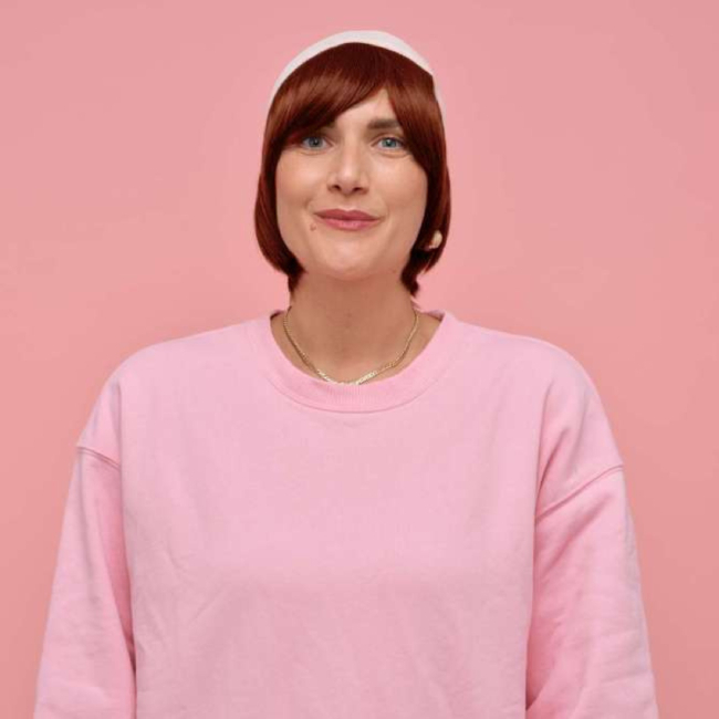 Couronne de cheveux courte auburn Jess | Comptoir de Vie