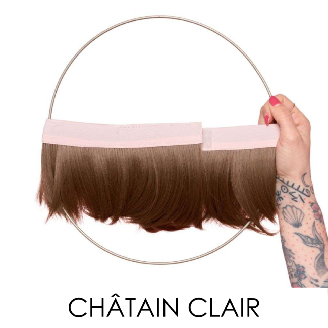 Couronne de cheveux courte ch&acirc;tain clair | Comptoir de Vie
