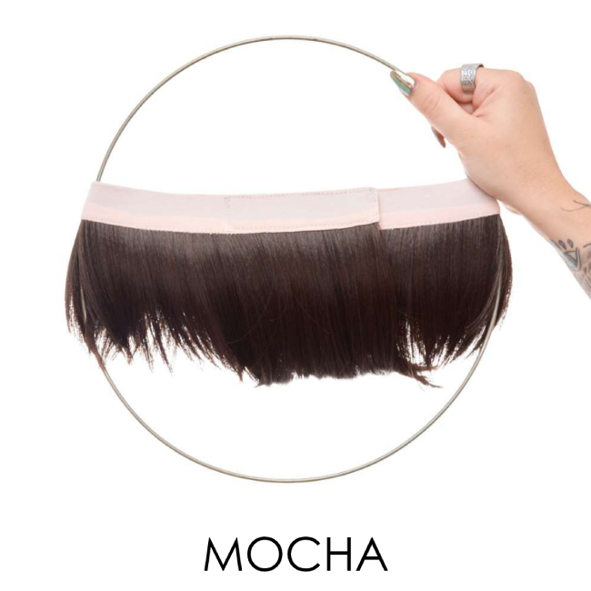 Couronne de cheveux courte Gabrielle mocha | Comptoir de Vie