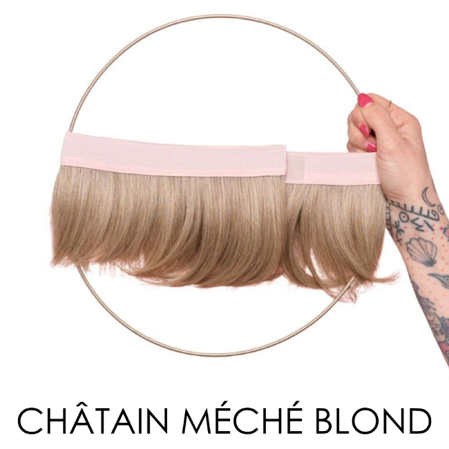 Couronne de cheveux courte ch&acirc;tain m&eacute;ch&eacute; | Comptoir de Vie