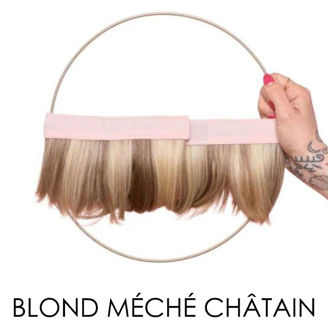 Couronne de cheveux courte blond m&eacute;ch&eacute; | Comptoir de Vie