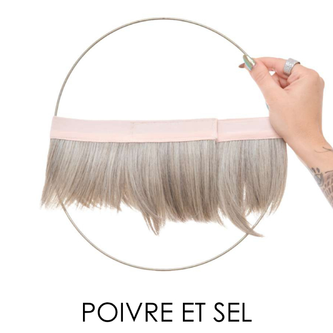 Couronne de cheveux courte poivre et sel | Comptoir de Vie