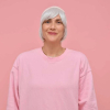 Couronne de cheveux courte blanche Line | Comptoir de Vie