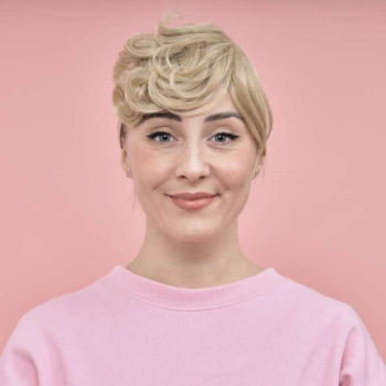 Frange boucl&eacute;e Lina - Blond dor&eacute; - Les Franjynes