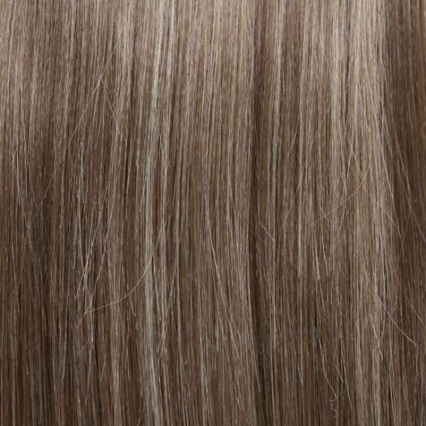 Fausse frange boucl&eacute;e ch&acirc;tain m&eacute;ch&eacute; blond | Comptoir de Vie