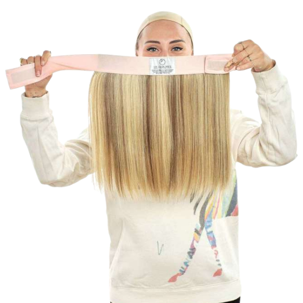 Couronne mi-longue blond m&eacute;ch&eacute; ch&acirc;tain | Comptoir de Vie