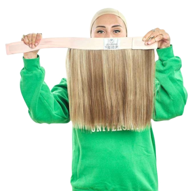 Couronne mi-longue ch&acirc;tain m&eacute;ch&eacute; blond | Comptoir de Vie