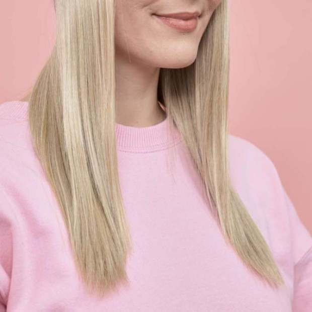 Couronne de cheveux mi-longue blond dor&eacute; | Comptoir de Vie