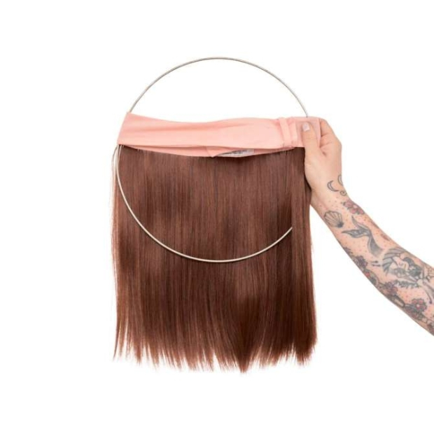 Couronne de cheveux mi-longue auburn Julia | Comptoir de Vie