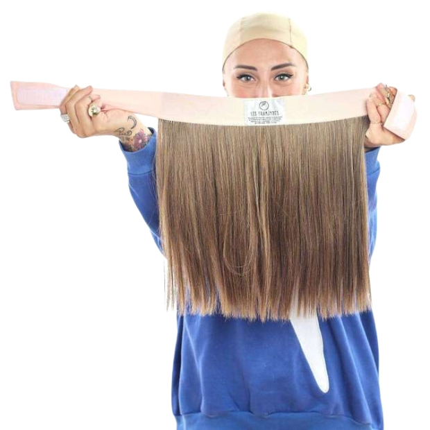 Couronne mi-longue blond fonc&eacute; dor&eacute; Ma&eacute;va | Comptoir de Vie