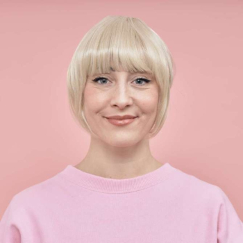 Frange courte Brooks France - Blond platine - Les Franjynes