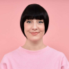 Fausse frange droite brun noir Louise | Comptoir de Vie