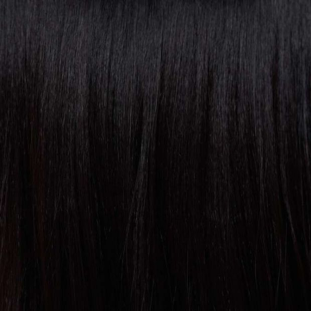 Fausse frange droite brun noir Louise | Comptoir de Vie