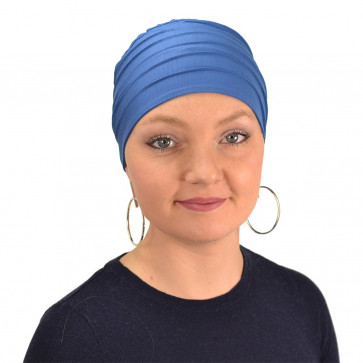 Bonnet LOLA doublé - Bleu Océan